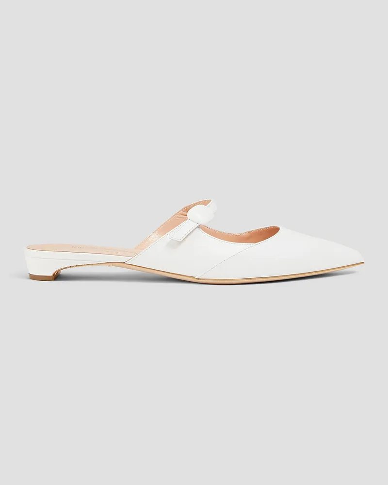 Rupert Sanderson Leather mules - White White