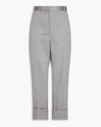 Thom Browne Cotton-twill pants - Gray Gray