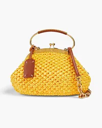 Maison Margiela Faux raffia tote - Yellow Yellow