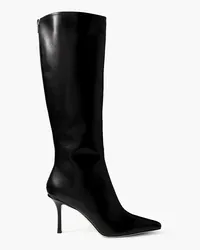 Jimmy Choo Agathe 85 leather knee boots - Black Black