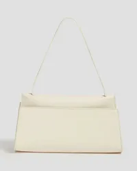 Elleme Long Papillon pebbled-leather shoulder bag - White White