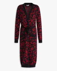 RED Valentino Jacquard-knit cotton-blend cardigan - Red Red