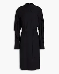 Joseph Alfreda belted silk crepe de chine dress - Black Black