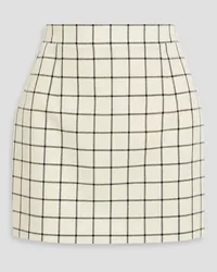 Marni Checked wool-jacquard mini skirt - White White