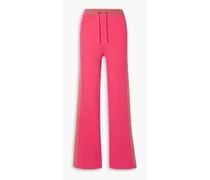 Rossignol ribbed merino wool-blend track pants - Pink