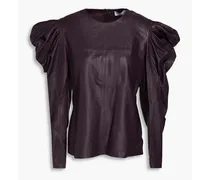 Leather top - Purple