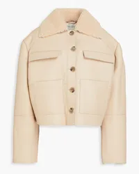 Loulou Studio Bugur oversized shearling jacket - Neutral Neutral