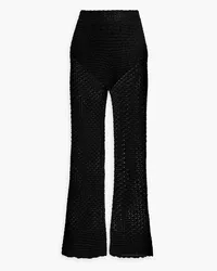 Zimmermann Crocheted flared pants - Black Black