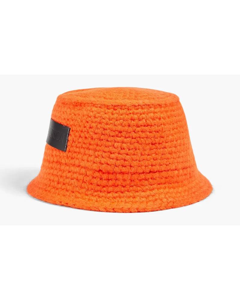 J.W.Anderson Knitted bucket hat - Orange Orange