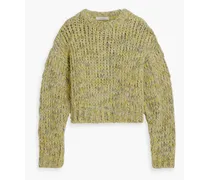 Marled alpaca-blend sweater - Green