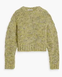 Frame Denim Marled alpaca-blend sweater - Green Green