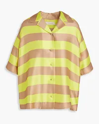 Zimmermann Striped silk shirt - Green Green