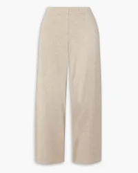 Vince Cropped stretch-knit track pants - Neutral Neutral