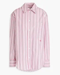 Victoria Beckham Striped cotton shirt - Pink Pink