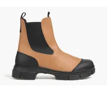 Two-tone rubber Chelsea boots - Brown