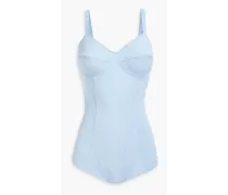 Seersucker swimsuit - Blue