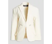 Filu linen-blend blazer - White