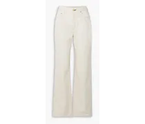 The Lapis high-rise straight-leg jeans - White