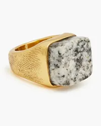 Cornelia Webb Silver marble ring - Metallic Metallic