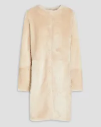 Yves Salomon Shearling coat - White White