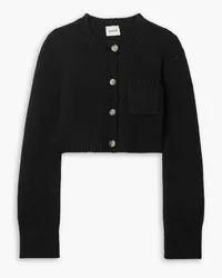 KHAITE Lavan cropped cashmere cardigan - Black Black