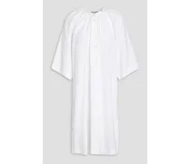 Ivy organic cotton and Tencel-blend maxi shirt dress - White