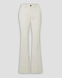 LVIR Topstitched high-rise flared jeans - White White