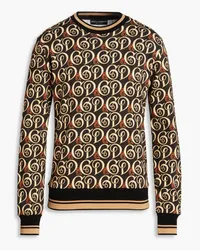 Dolce & Gabbana Logo-print French cotton-terry sweatshirt - Neutral Neutral