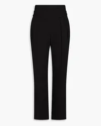 RED Valentino Pleated twill tapered pants - Black Black