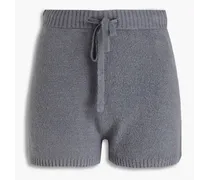 Cotton-blend shorts - Gray