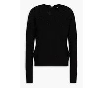 Embellished cashmere sweater - Black