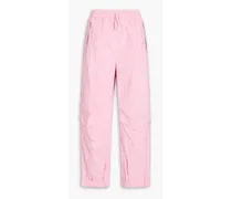 Flocked shell track pants - Pink