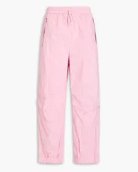 Alexander Wang Flocked shell track pants - Pink Pink