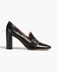 Gianvito Rossi Buckle-embellished leather pumps - Black Black