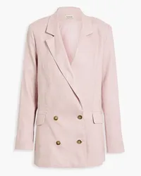 NICHOLAS Ayla double-breasted linen blazer - Pink Pink