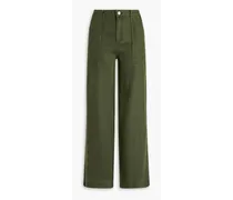 Pausi Lyocell straight-leg pants - Green