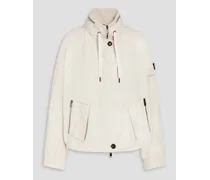 Bead-embellished shell jacket - White
