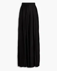 Joseph Barlow pleated crepe de chine wide-leg pants - Black Black