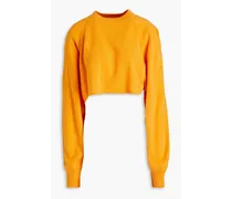 Bocas cropped cashmere sweater - Yellow