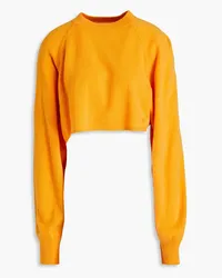 Loulou Studio Bocas cropped cashmere sweater - Yellow Yellow