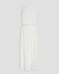 THREE GRACES Gisella crinkled cotton-gauze maxi dress - White White