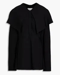 Jil Sander Cape-effect twill shirt - Black Black