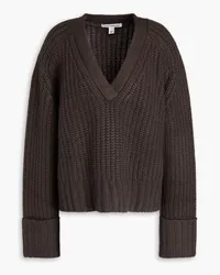 Autumn Cashmere Oversized ribbed-knit sweater - Brown Brown