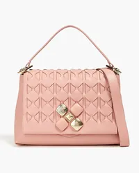 Serapian 1928 embellished woven leather tote - Pink Pink