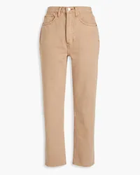 RE/DONE 70s cropped high-rise straight-leg jeans - Neutral Neutral