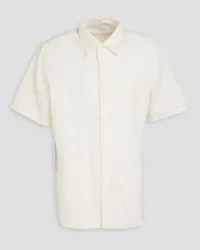 John Elliott + Co Cotton-blend cloqué shirt - White White