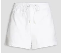 Cotton Oxford shorts - White