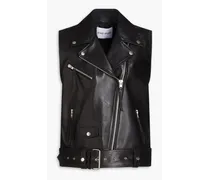 Leather vest - Black