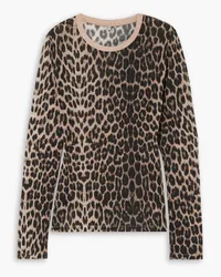 Baserange Leopard-print bamboo Lyocell top - Animal print Animal