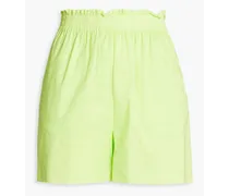 Neon cotton shorts - Green